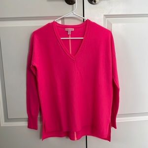 Lilly Pulitzer Hot Pink Cashmere Sweater